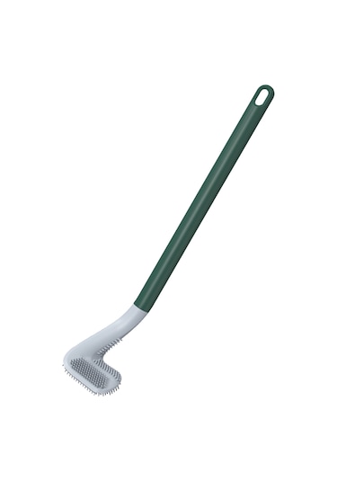 Vkemall Duvar Takılı Tpr Materyal Banyo Tuvalet Fırçası - Tam Temizlik, Tutanak Giderici, Kaymazsız Kolu Ve Su Geçirmez Montaj Yeşil