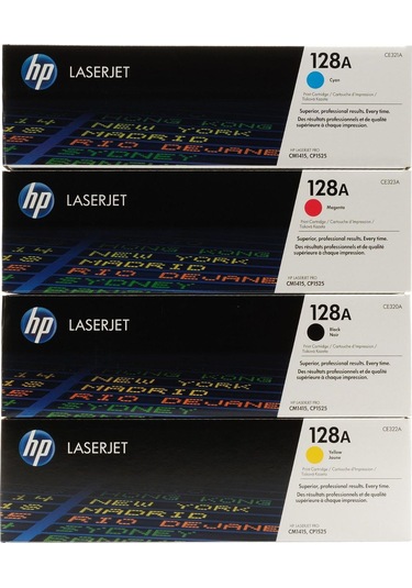 Hp 128A Siyah Ve Renkli Toner Paketi Ce320A Cp1525
