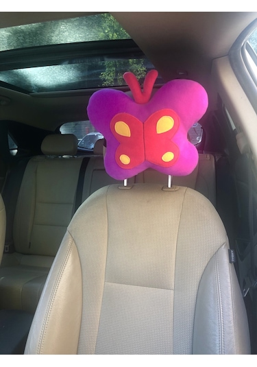 Kelebek Figürlü Oto Yastık 28 Cm Silikon Elyaf