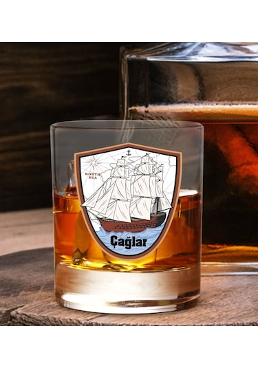 Bk Gift Kişiye Özel İsimli Dtf Kaptan Tasarımlı Viski Kadehi-5, Arkadaşa Hediye, Sevgiliye Hediye Kobitmeyencom30364 Bk Gift