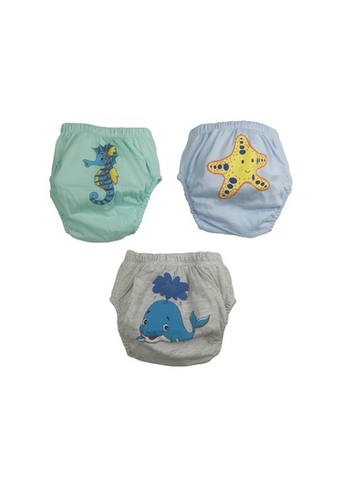 3'lü Alıştırma Külodu 3'lü Yunus-denizatı-yıldız