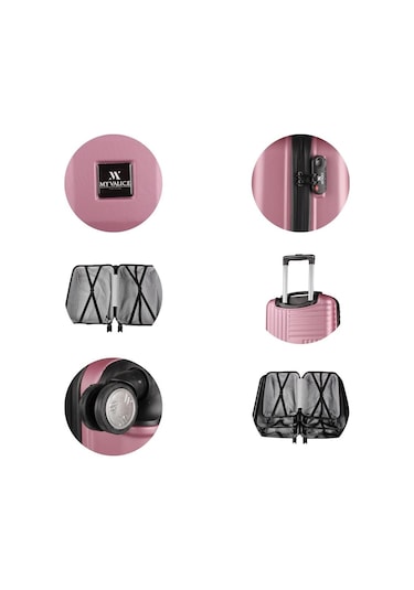 My Valice Puzzle Abs Orta Boy Rose Gold Valiz Rose Gold