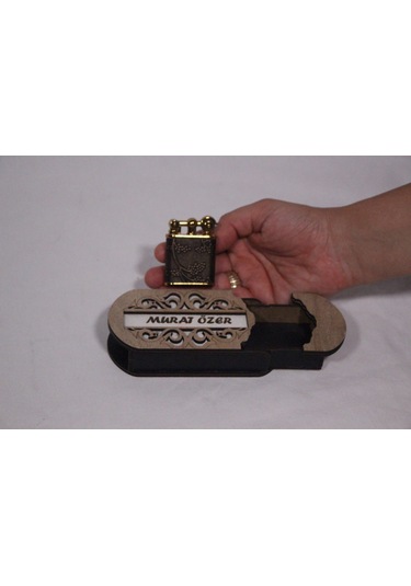 Çakmak Kişiye Özel İsim Yazılı Ve Mdf Tasarım Kutulu No:66