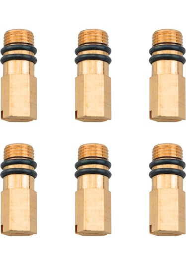 6 Adet Sıcak Ve Soğuk Su Musluğu Tek Soğuk Su Musluğu Fiş Pirinç Altın