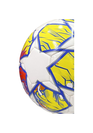 Jook 4 Astarlı Suni Deri Sert Zemin Halı Saha Futbol Topu No:5 Bsf-193 - Sarı Lacivert Beyaz Sarı - Lacivert - Beyaz