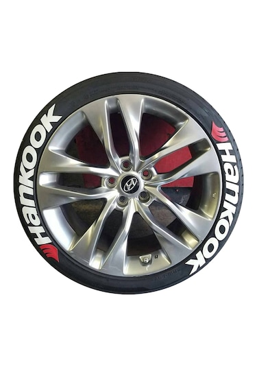 Hankook Lastik Yazısı Araç Lastik Stikeri 8adet 31mm Büyük Boy