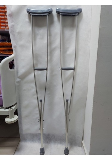 Medikaltec Yassı Profil Aliminyum Koltuk Değneği