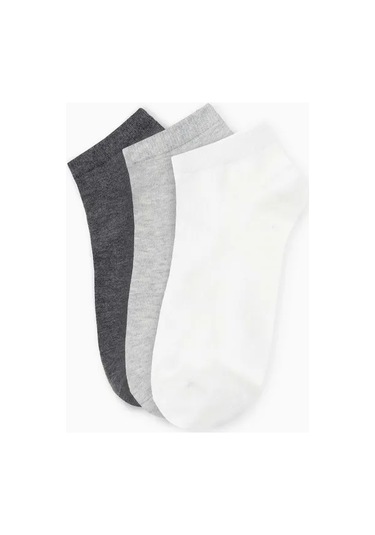 Gloria Jeans Temel Kısa Çoraplar 3 Çift 402023788 Beyaz