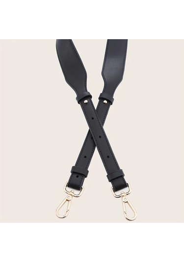 Fochsia 1 Adet Kadınlar İçin Minimalist Klasik Yapay Deri Ayarlanabilir Çanta Kayışı Brown Gümüş Toka