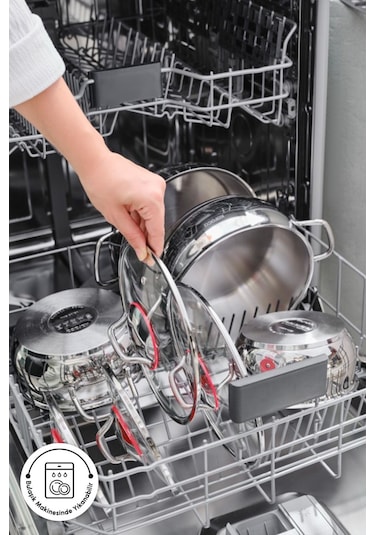 Karaca  Emirgan İndüksiyon Tabanlı 8 Parça Çelik Tencere Seti