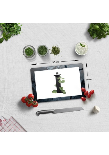 Decorita Cam Kesme Tahtası - Cam Kesme Tablası Harfli Tasarım İ 20 CM x 30 CM