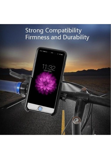 Forte Gt 360 Derece Bisiklet ve Motorsiklet Telefon Tutucu Xbyc 2 Siyah