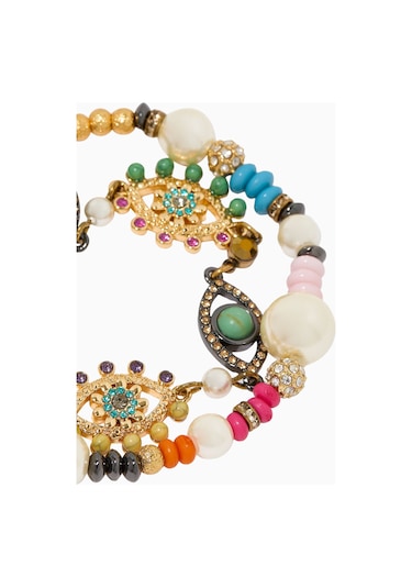 Kurt Geiger Multi - Strand Eye Bileklik, Pirinç - Kristal Çok Renkli