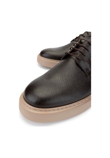 Tamer Tanca Erkek Hakiki Deri Kahverengi Casual Ayakkabı 537 3680 Erk Ayk Y25 Kahve Kahve