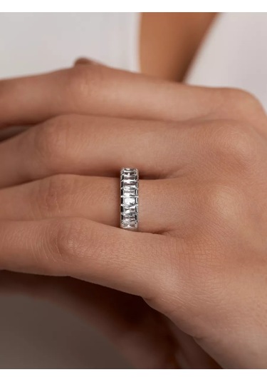 Marıola 925 Ayar Gümüş Taşlı Mücevher Yüzük 217885738 Gri