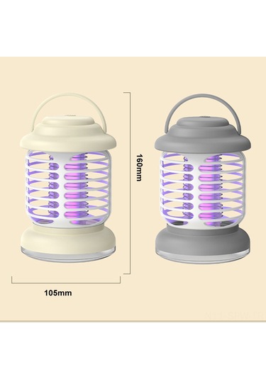 Maiyame Şarj Edilebilir Led Işıklı Sivrisinek Ve Sinek Tuzağı, İç Ve Dış Mekanlar İçin Çok Amaçlı Gece Lambası Haki