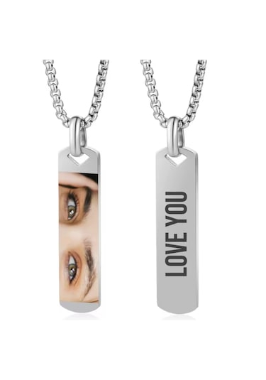 Takı Hediye Dünyası Resimli Kadın Göz Kolye 3 Gümüş