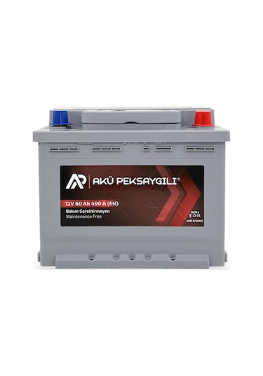 Akü Peksaygılı 12V 60 Ah Akü - Yeni Üretim