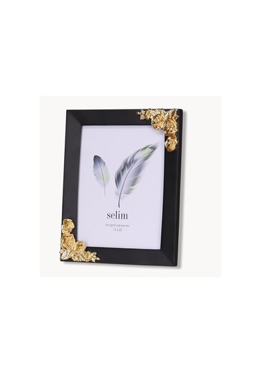 Selim Dekor Rosengard 15x20 Çerçeve Siyah-altın