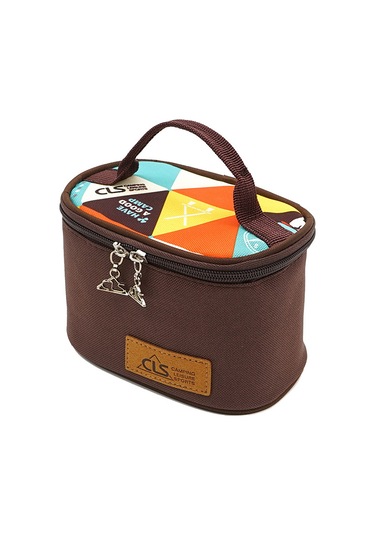 Symbee Taşra Piknik Ve Kamp İçin 6'lı Taşınabilir Baharat Seti - Sıvı Ve Toz Baharatlar İçin Pet Şişeler İle Oxford Bezi Çanta Kahverengi