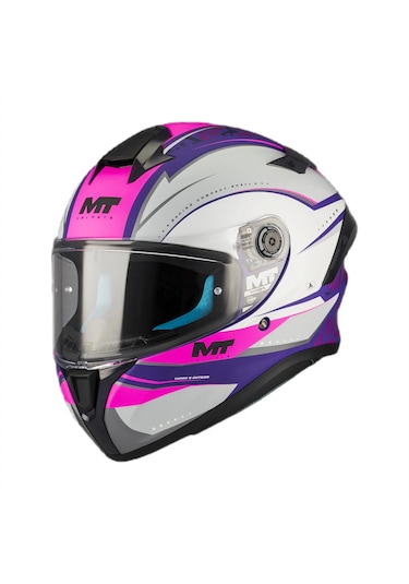 Mt Helmets Targo S Outside C8 Kapalı Motosiklet Kaskı Pembe