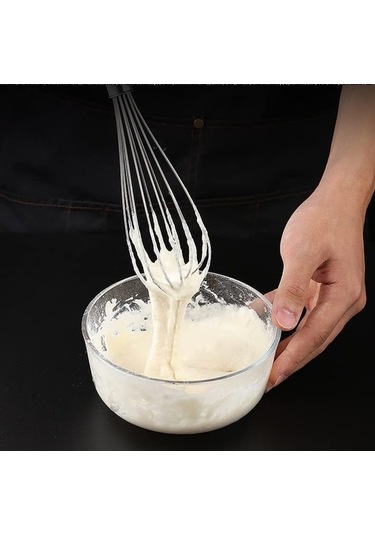 Ulzyvf Yumurta Ve Pişirme Paslanmaz Manuel Karıştırma Çırpıcı, İnç İçin Gelişmiş Dövme Çelik Balon Aracı, 12.2 Cm Mutfak Yardımcısı Paslanmaz Çelik