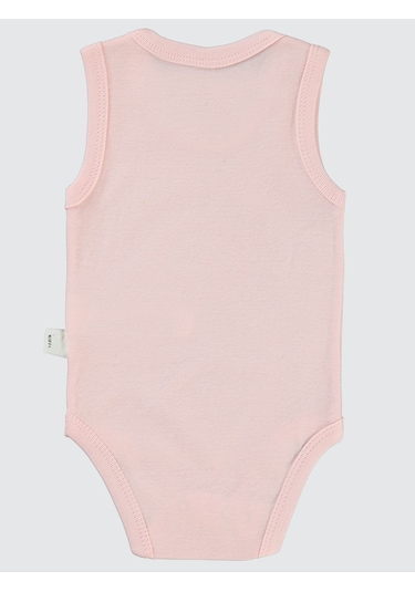 Civil Baby Kız Bebek Çıtçıtlı Badi 1-36 Ay Pudra