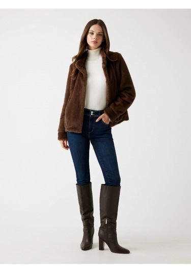 Guess Luna Kadın Kahverengi Kürk W5bl64w3920-f18s Kahverengi
