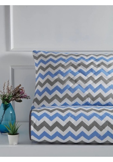 Suvay Kapitoneli Tek Kişilik Yatak Örtüsü Çift Taraflı Renkli Genç Ve Çocuk Odası Kapitone Yatak Örtüsü Mavi