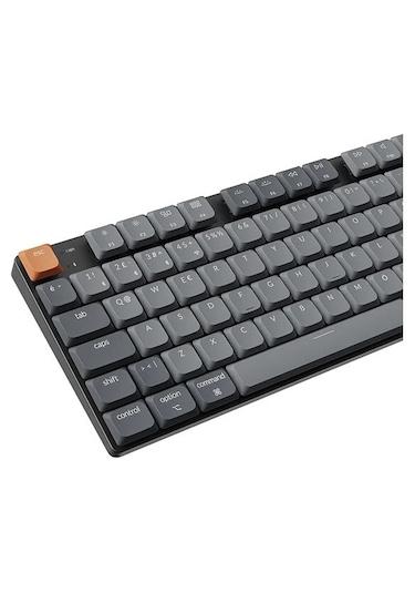 Keychron K5M-H1-TR Max %100 RGB Kırmızı Switch Kablosuz Mekanik Karbon Klavye
