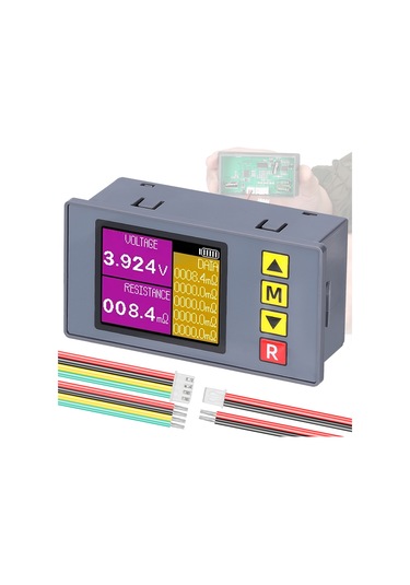 Springsun Ts457 Akü Voltaj Ve İç Direnc Test Cihazı - Kelvin Klips Seti, Dc5v Besleme, Aydınlatmalı Ekran, Otomatik Kapatma, Hassas Ölçüm Çok Renkli