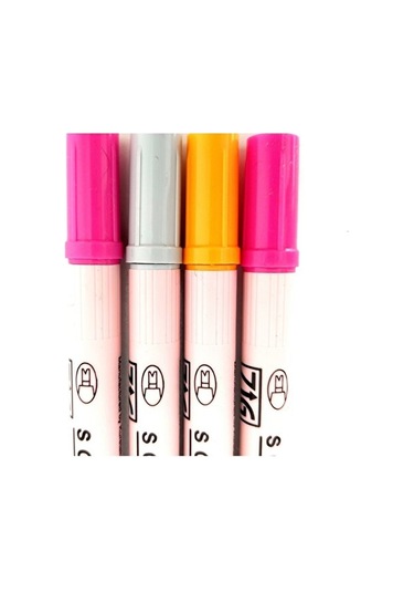 Zig Scroll & Brush Çift Çizgi Ve Fırça Uçlu Kaligrafi Kalemi, Davetiye Kalemi-4 Adet