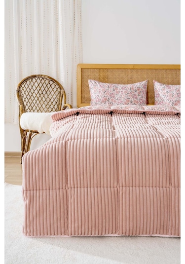 Pembe Bahar Tek Kişilik Tresa Uyku Seti