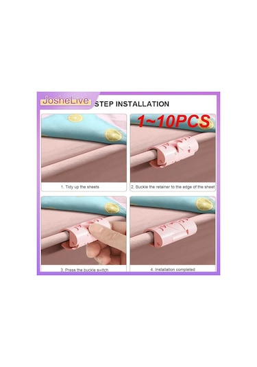 Stil B 1 Adet-1 10 Adet Yatak Odası Yatak Çarşafı Tutucu Çarşaf Yorgan Klipsi Nevresim Raptiye Klipsi Kaymaz Hiçbir İz Ev Sabitleyici Tutucular