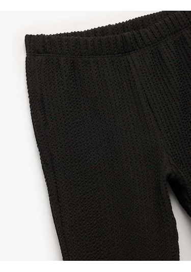 Koton Siyah Kız Çocuk Pantolon 6wkg40020ak Siyah