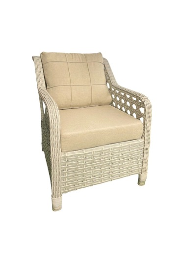 Tu Tienda Ronda Alüminyum 3 1 1 2puf Masa Rattan Bahçe Balkon Mobilyası,rattan Örgü/kumaş Renk Beyaz/vizon Vizon