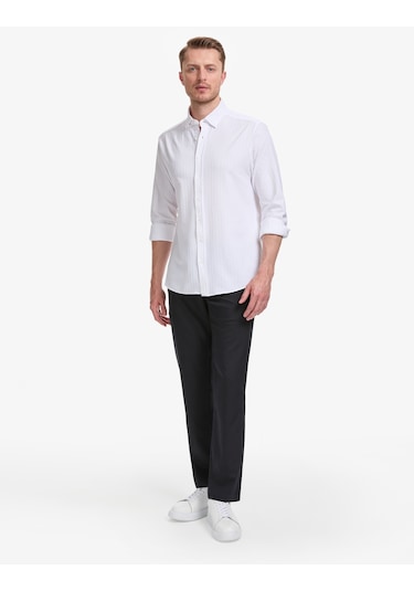 Pierre Cardin Erkek Beyaz Gömlek Desenli 50320859-vr013