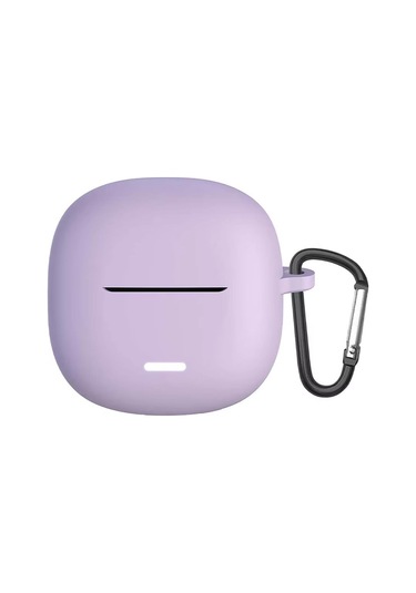 Microsonic Xiaomi Redmi Buds 6 Lite Kılıf Askılı Mat Silikon Lila