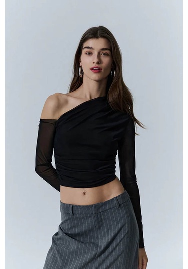 Quzu Kadın Bluz Siyah Kadın Bluz 23322 Siyah