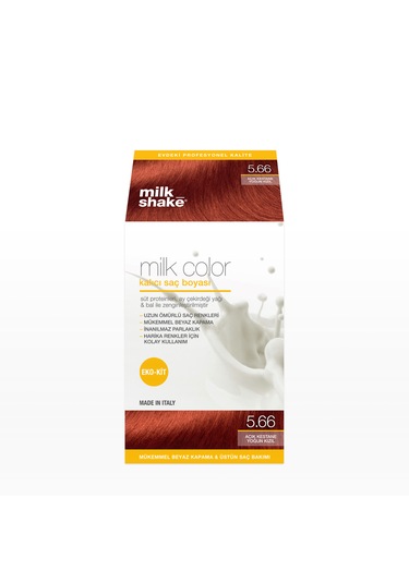 Milk Shake Milk Color Eko-kit Açık Kestane Yoğun Kızıl -5.66 Köp