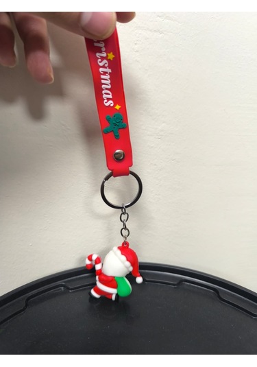 Yılbaşı Temalı Anahtarlık Yeni Yıla Özel Sevimli Ve Anlamlı Hediye Kırmızı