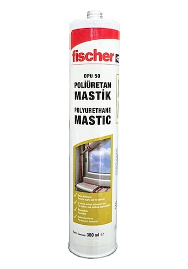 Fischer Dpu Poliüretan Mastik Kırmızı 300 Ml