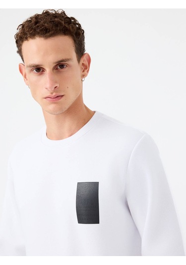 Loft Beyaz Erkek Sweatshirt Lf2041111 Beyaz