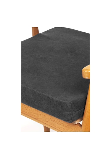 50x50x8cm Sandalye Minderi Dayanaklı Fermuarlı Yıkanabilir Kumaş Bahçe-balkon Minderi 1adet Antrasit Mavi