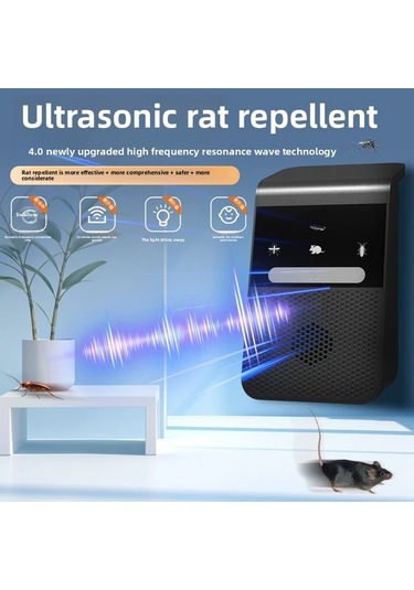 Xuweiwei Beyaz Usb Cok Fonksiyonlu Akilli Degisken Frekansli Elektronik Sessiz Ses Dalgasi Kedi Fare Cihazi