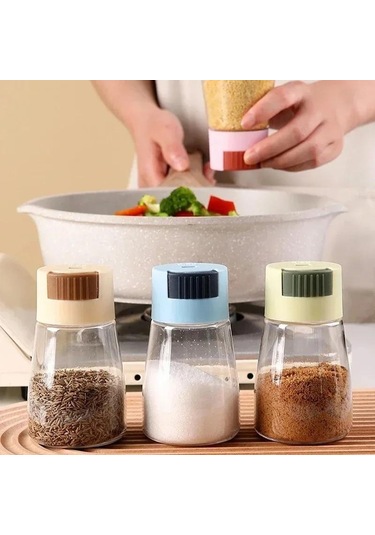 Mutfak Tuz Ve Karabiber Öğütücüler Hassas Kantitatif İtmeli Tip Baharatlık İtmeli Tip Tuzluk Baharatlık Sızdırmaz Pembe
