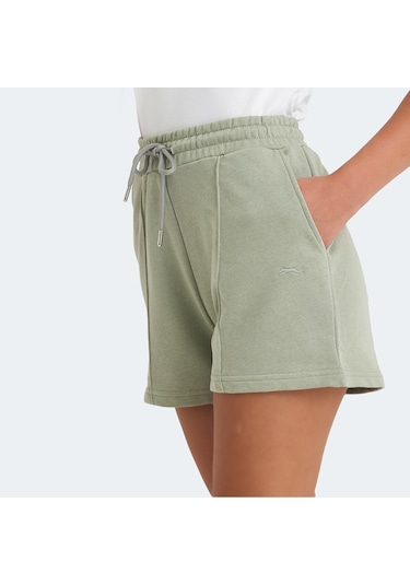 Slazenger VIXI Kadın Cepli Su Yeşili Şort