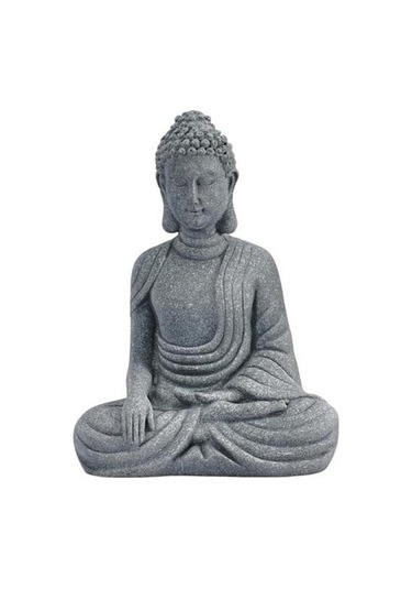Novahub Buda Heykeli Yaratıcı Detaylı Kırılmaz Duruş Küçük Boyutu Gerçekçi El Boyalı Açık Kapalı Buda Heykeli Oturan Heykelcik S A S A