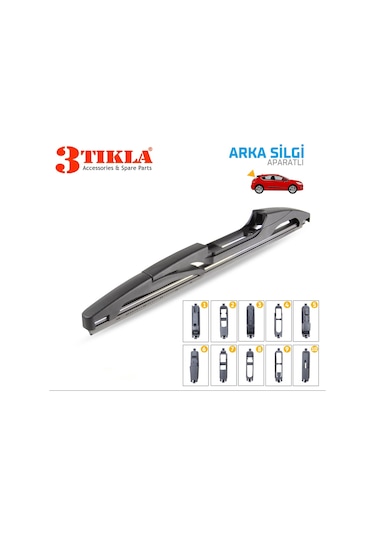 Arka Cam Sileceği 225mm 10 Aparatlı Universal Tüm Araçlara Uyumludur
