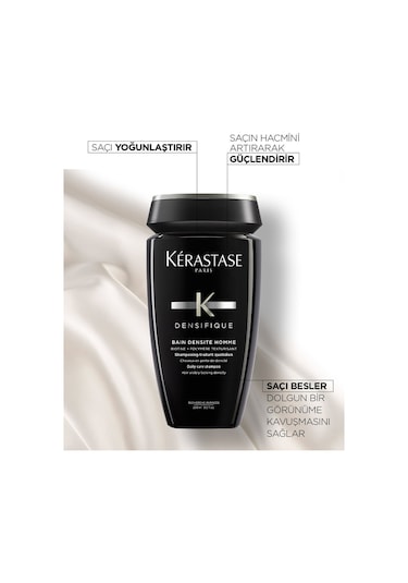 Kerastase Bain Densifique Homme Erkekler için Yoğunluk Veren Şampuan 250 ML